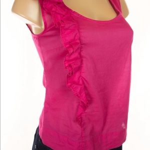 Anthropologie Fei Sideward Ruffle Tank